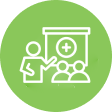 Treatment Paired With Education Icon